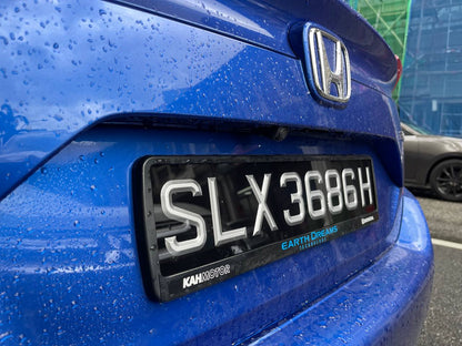 Laser Cut Number Plate - Matte Steel Grey [LTA NON-COMPLIANT]